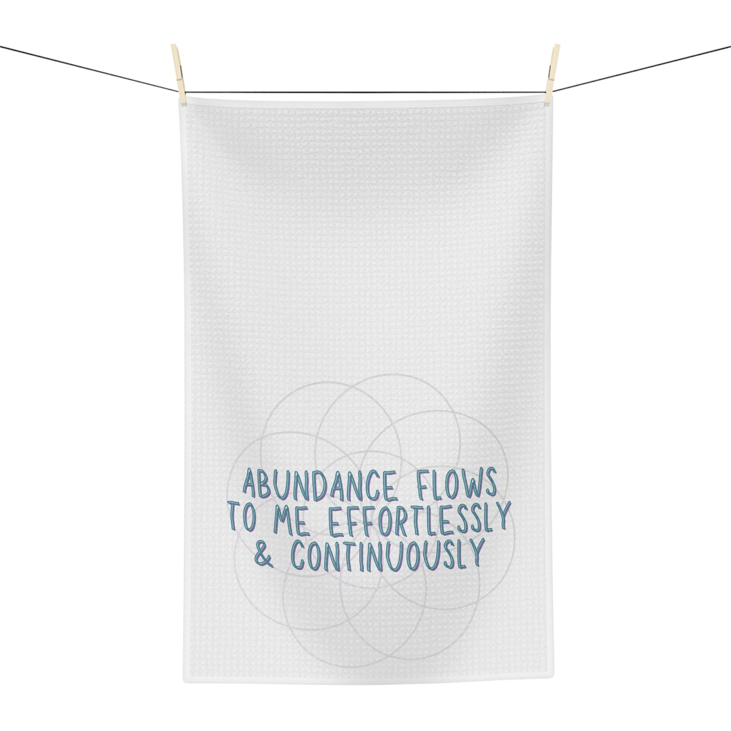 Abundance Affirmation Microfiber Tea Towel