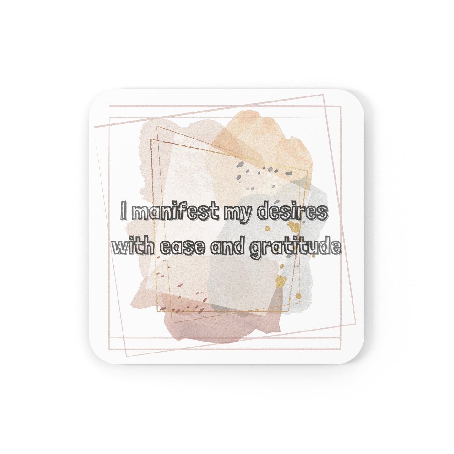 Gratiude Cork Back Coaster