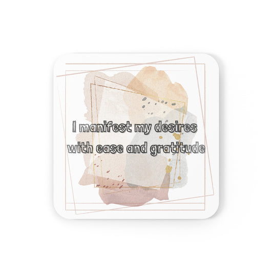 Gratiude Cork Back Coaster