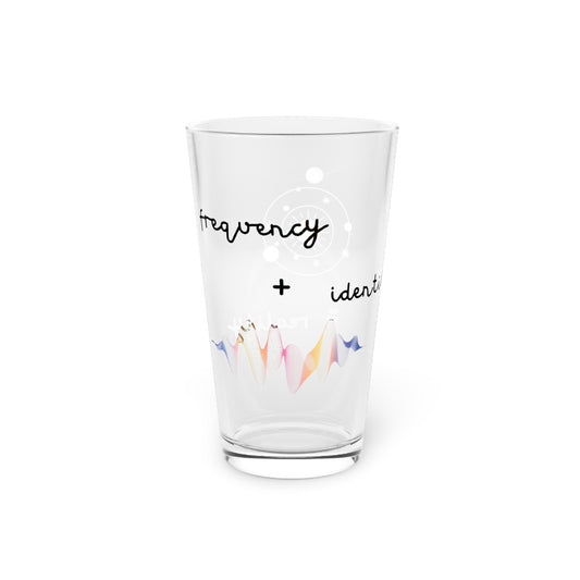 Frequency, Identity, Reality Pint Glass