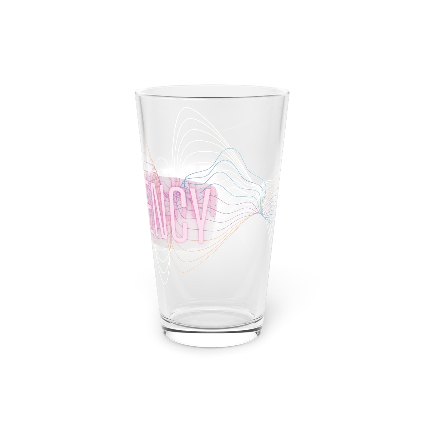 Frequency Pint Glass