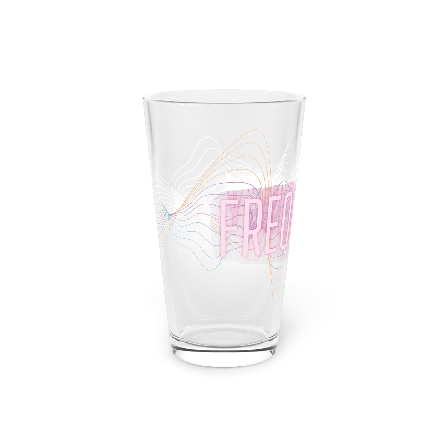 Frequency Pint Glass