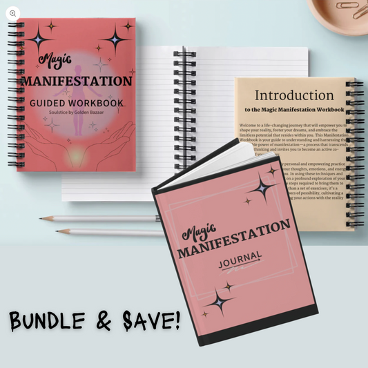 BUNDLE - MAGIC MANIFESTATION WORKBOOK (DIGITAL FILE) + JOURNAL (PHYSICAL)